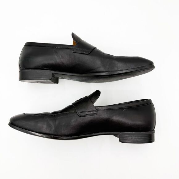 Gucci GG Monogram Black Leather Men’s Dress Loafers - Picture 6 of 10